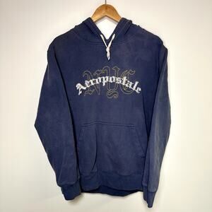 Vintage Aeropostale Hoodie Sweatshirt Y2K 2000s Vibes Blue